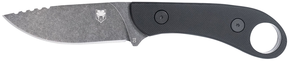 CobraTec Knives Skinner Gen II 3.5" Fixed Blade D2 Steel Plain Edge Stonewashed G10 Handle