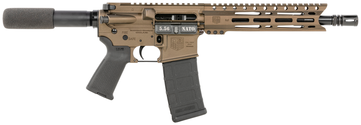 Diamondback DB15 5.56x45mm NATO 10" 30+1 Semi-Auto Pistol - Midnight Bronze
