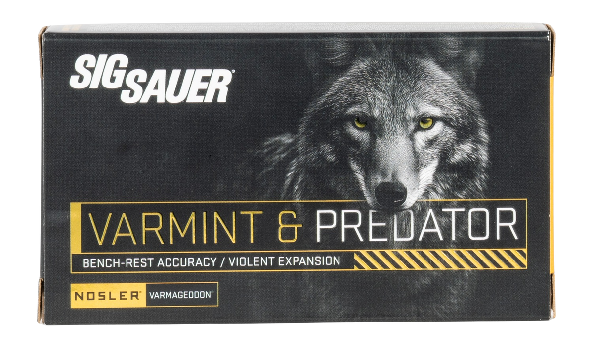 Sig Sauer Varmageddon 22-250 Rem 55gr Polymer Tip 20/Box