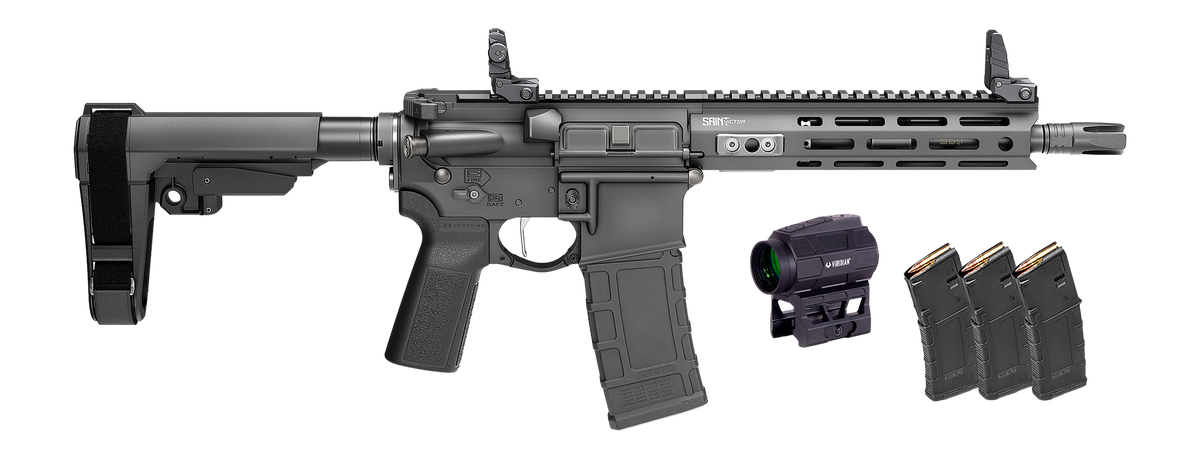 Springfield Armory SAINT Victor Gear Pac 300 Blackout 9.5" 30+1 Semi-Auto AR-15 Pistol