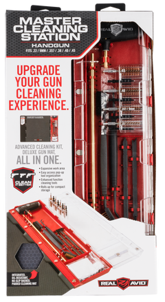 Real Avid AVMCSP Master Cleaning Station Pistol .22/9mm/.357/.38/.40/.45 Cal