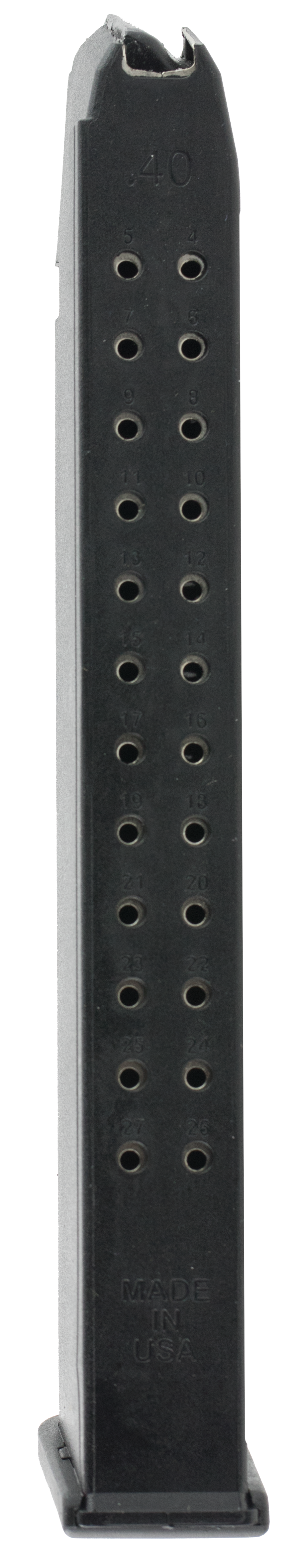 ProMag GLKA13 Glock 22/23/27 40 S&W 25-Rd Black Polymer Magazine
