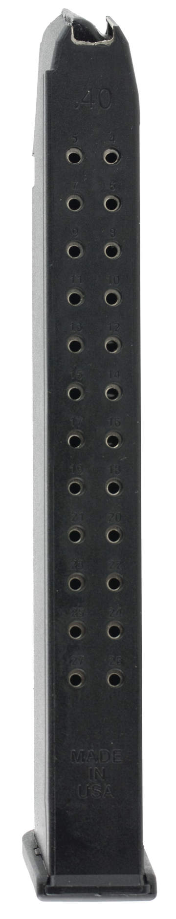 ProMag GLKA13 Glock 22/23/27 40 S&W 25-Rd Black Polymer Magazine
