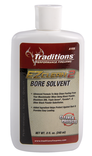 Traditions A1936 EZ Clean 2 Bore Solvent 8 oz Squeeze Bottle