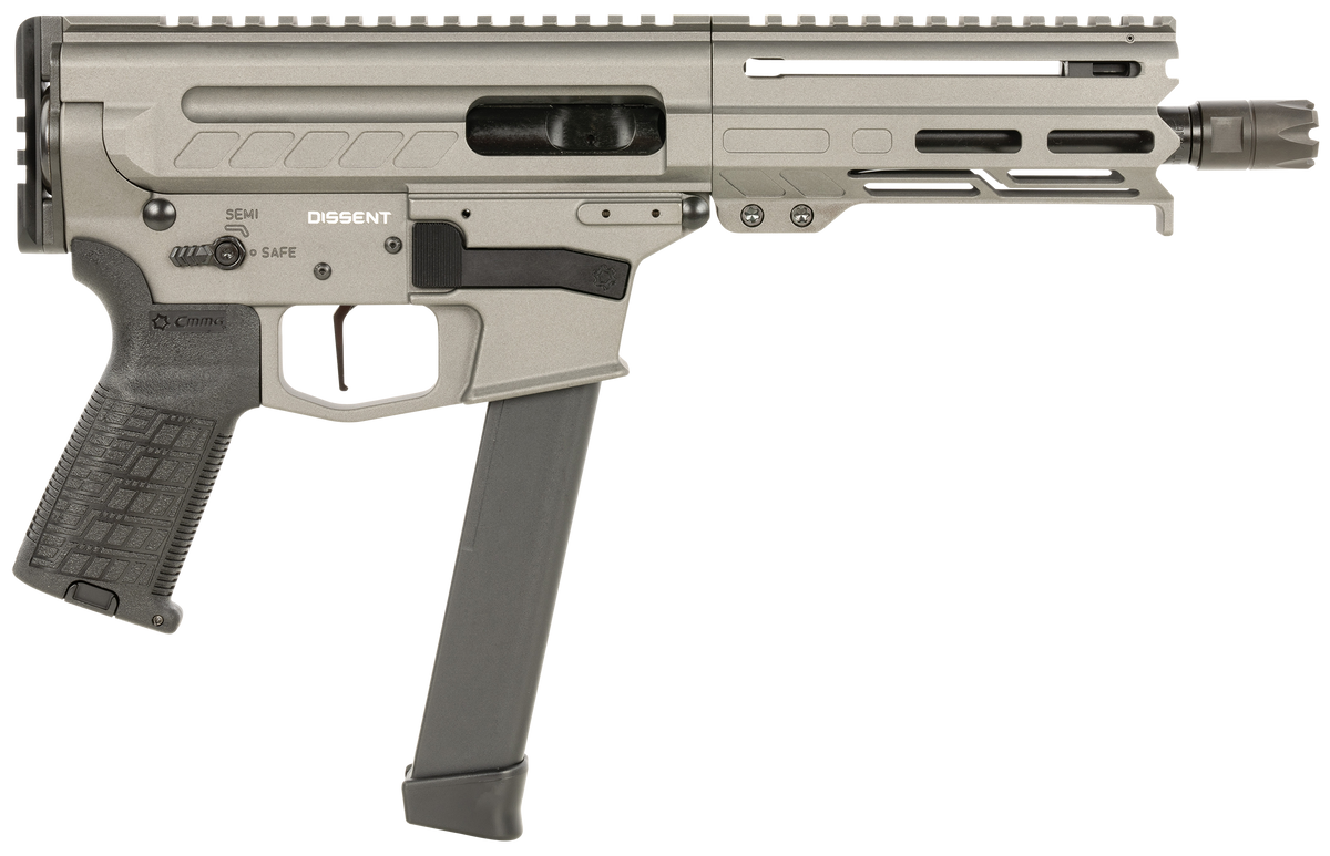 CMMG Dissent MKGS 9mm Luger 6.50" 33+1 Semi-Auto Pistol - Tungsten Gray