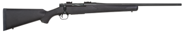 Mossberg Patriot 22-250 Rem 22" 5+1 Bolt-Action Rifle - Matte Blued Fluted Barrel, Black Synthetic Stock