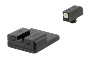 TruGlo Tritium Pro Taurus 709 Slim Tritium Night Sight Set - Green Tritium White Outline Front, Green Tritium Rear - Black Nitride