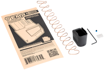 Strike Industries EMP-P320 Enhanced Magazine Plate 9mm Luger +5-Rd Black Polymer for Sig P320