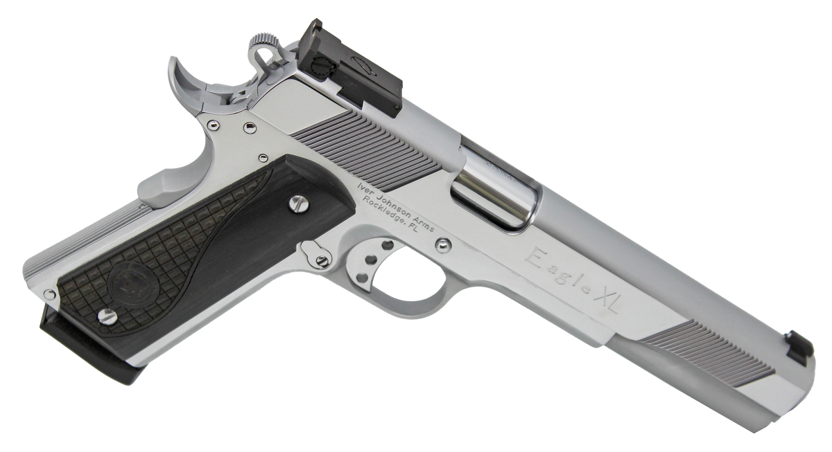Iver Johnson Arms Eagle XL 45 ACP 6" 8+1 Semi-Auto Pistol - Bright Chrome