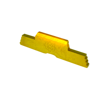 Cross Armory CRG5SLGD Extended Slide Lock Compatible w/ Glock Gen 1-5 & P80 Gold Steel