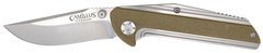 Camillus Sevens 2.75" Folding AUS-8 Carbonitride Titanium Plain Edge Desert Tan G10/SS Handle