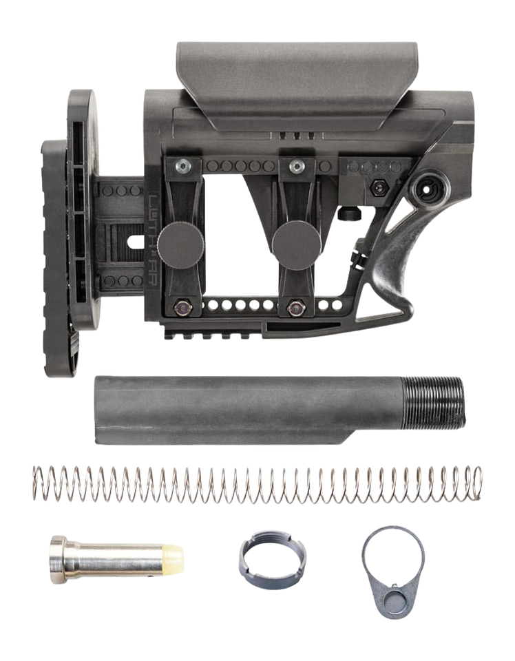 Luth-AR MBA-3 .308 Carbine Stock Kit with Mil-Spec Buffer Tube - Black