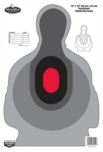 Birchwood Casey Dirty Bird Silhouette Tagboard Target 12" x 18" 100 Per Pkg