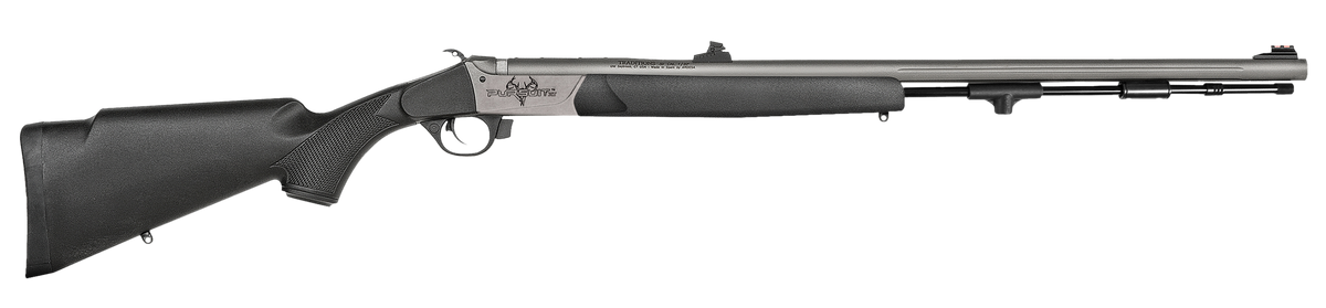 Traditions Pursuit XT 50 Cal 209 Primer 26" Stainless Cerakote Black Synthetic Stock Single Shot Muzzleloader