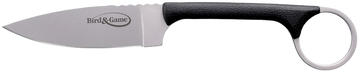 Cold Steel Bird & Game 3.5" Fixed Drop Point Plain AUS-8A SS Black Polymer Handle