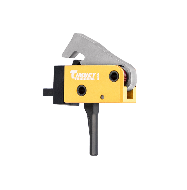 Timney Triggers 681ST PCC Trigger AR-Platform Single-Stage Straight 2.5-3 lbs Drop-In - Black/Gold