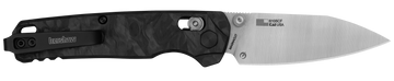 Kershaw Bel Air 6105CF 3.1" Folding Reverse Tanto Plain Blackwash CPM MagnaCut - Aluminum