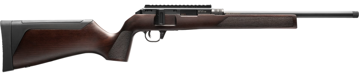 Hammerli Arms Force B1 22 LR 16.10" 10+1 Bolt Action Rifle - Classic Brown Wood Stock