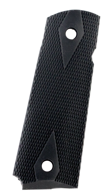 Pearce Grip PG19112 Side Panel Grips Double Diamond Checkering Black Rubber - 1911 Government