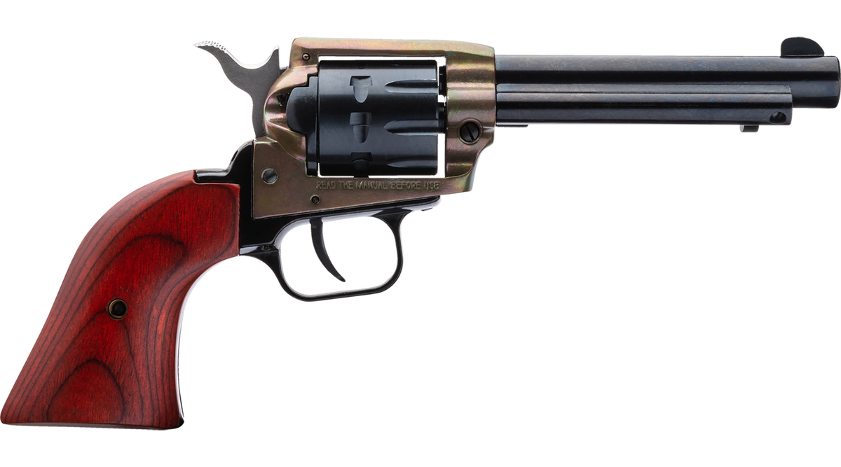 Heritage Mfg Rough Rider Small Bore 22 LR 9-Shot 4.75" SAO Revolver - Cocobolo Grips