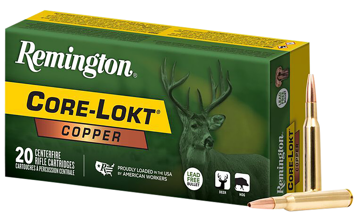 Remington Ammunition Core-Lokt Copper 270 Win 130gr Copper Hollow Point - Box or Case