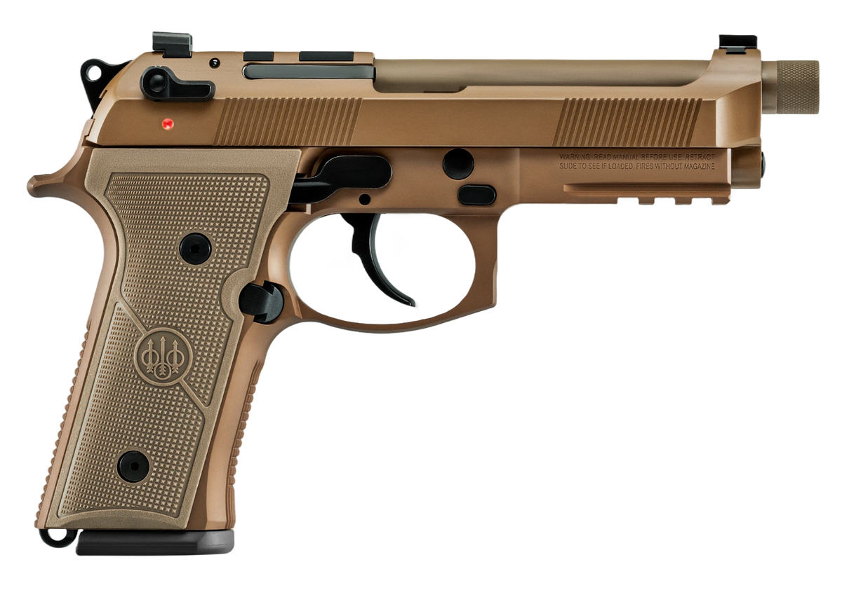 Beretta M9A4 Centurion 9mm Luger 4.80" 15+1 DA/SA Pistol - FDE Cerakote