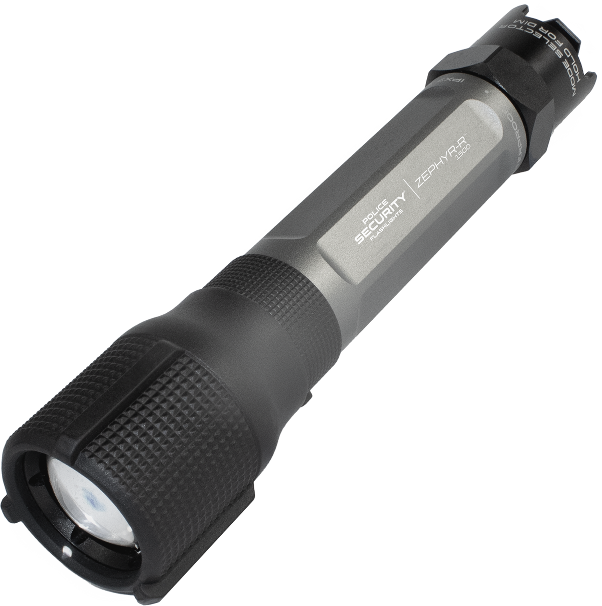 LB Marketing Zephyr-R Gray 450/1,500 Lumens 18650 Rechargeable White LED Flashlight