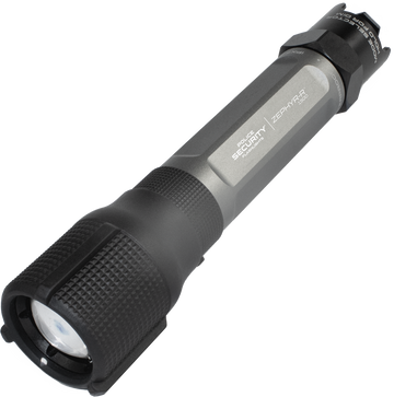 LB Marketing Zephyr-R Gray 450/1,500 Lumens 18650 Rechargeable White LED Flashlight