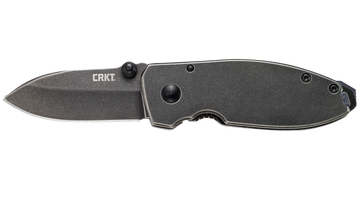 Columbia River Squid 2.16" Folding Drop Point Plain 8Cr13MoV Black Stonewash Frame Lock