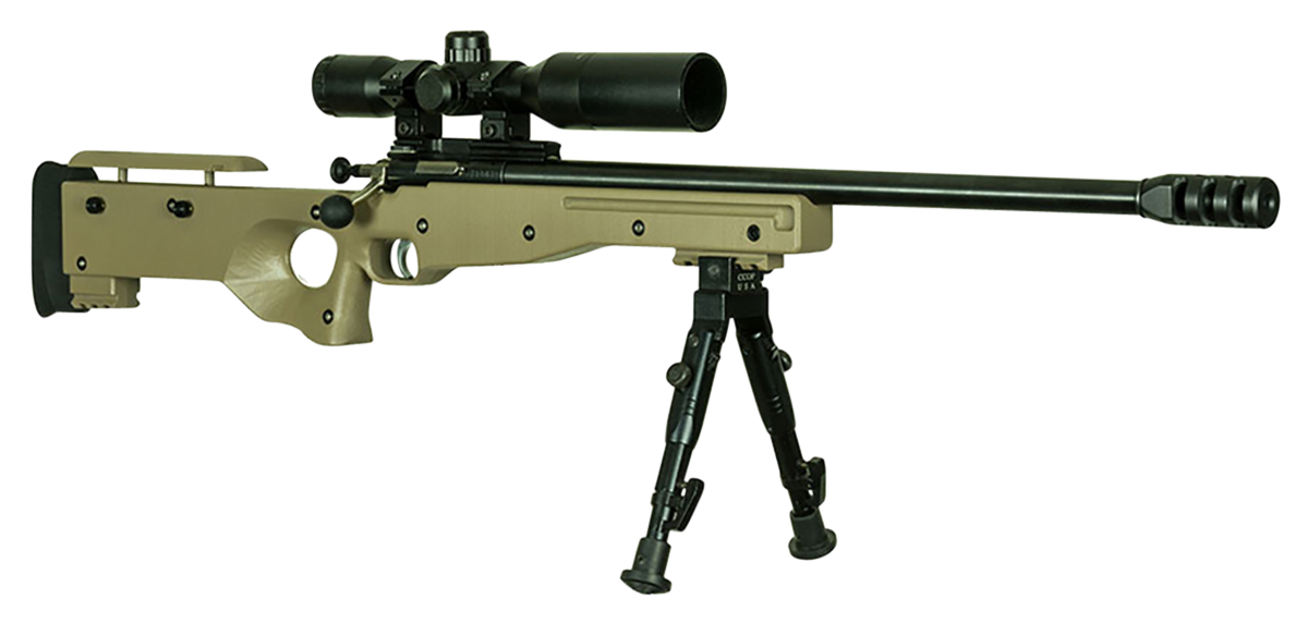 Crickett KSA2157 Precision Complete Package 22 WMR 16.12" 1-Rd Bolt Action Rifle - FDE Thumbhole Stock w/4x28 Scope
