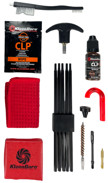 Kleen-Bore K204 Rifle Classic Cleaning Kit .25/.243/6mm/6.5mm Cal - 30" Rod