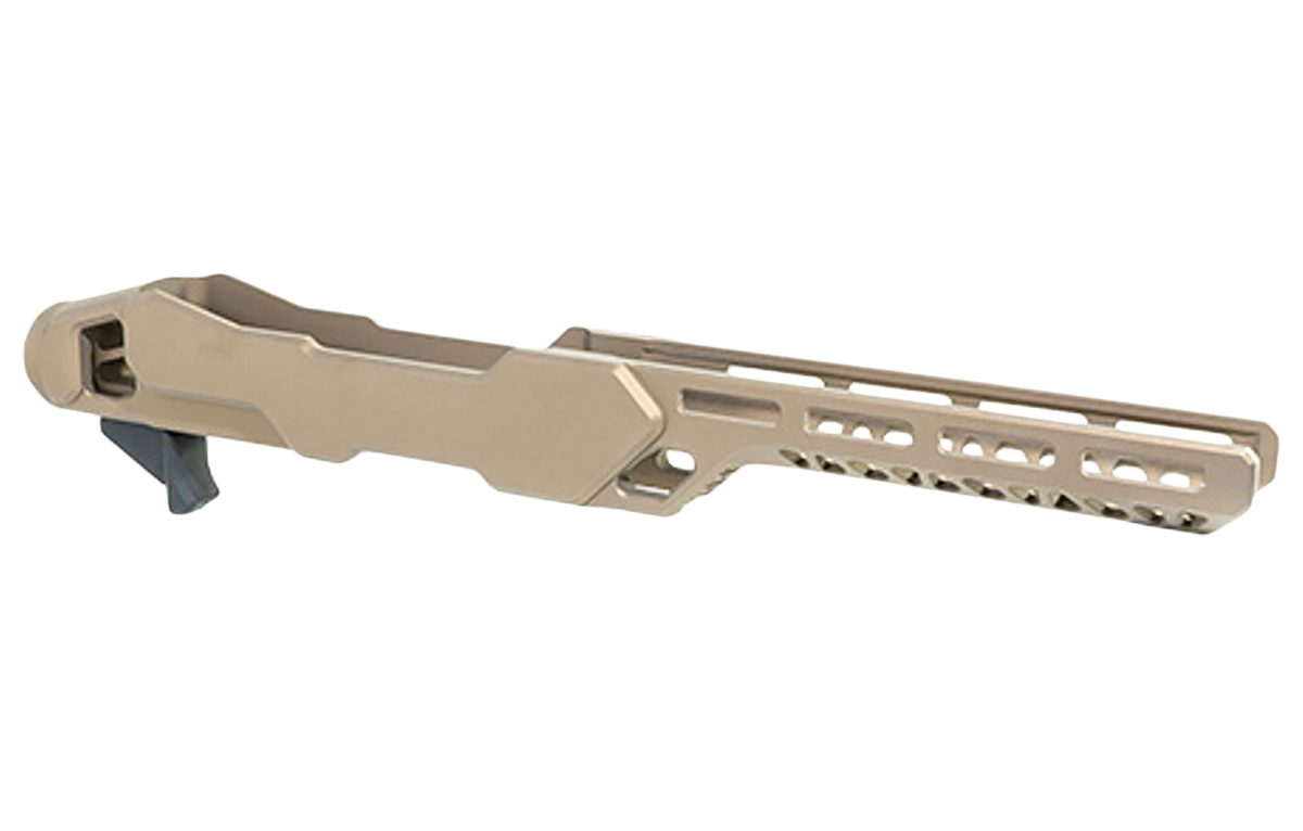 Timber Creek Outdoors Enforcer Rifle Chassis Burnt Bronze Aluminum Fits Ruger 10/22 - MSR Buffer Tube Compatible