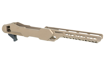 Timber Creek Outdoors Enforcer Rifle Chassis Burnt Bronze Aluminum Fits Ruger 10/22 - MSR Buffer Tube Compatible