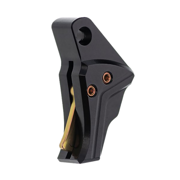 Tyrant CNC I.T.T.S Trigger Shoe for Glock Gen 5 - Black Anodized w/Gold Blade