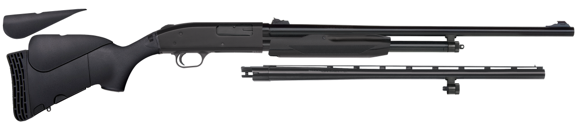 Mossberg 500 Bantam Combo 20 Gauge 5+1 Pump-Action Shotgun - 22" Vent Rib/24" Fully-Rifled Barrel Combo