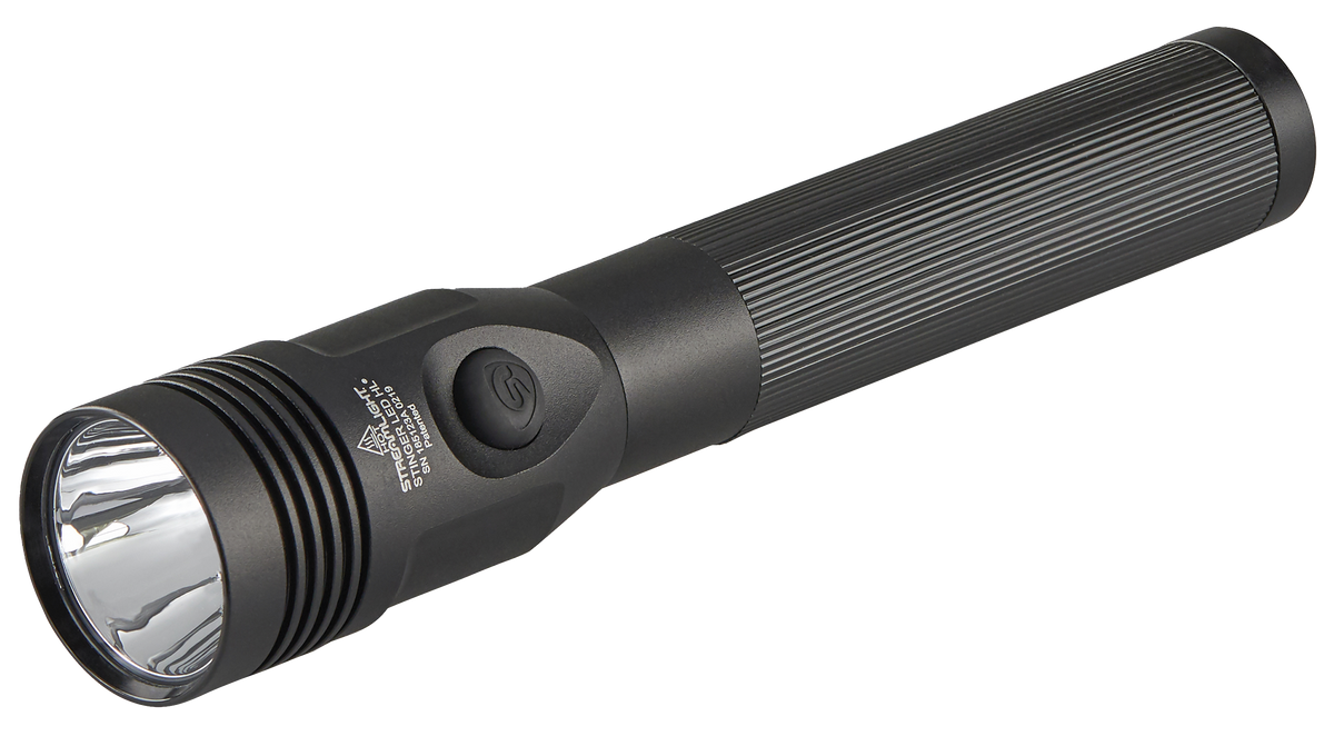 Streamlight Stinger LED HL Flashlight 200/400/800 Lumens White LED - 8.41" Black Aluminum