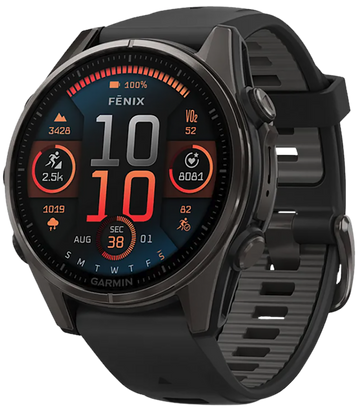 Garmin Fenix 8 43mm AMOLED Sapphire Carbon Gray DLC Titanium Smartwatch