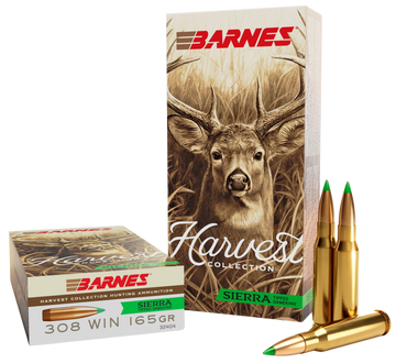 Barnes Bullets Harvest 308 Win 165 gr Sierra Tipped GameKing - Box or Case