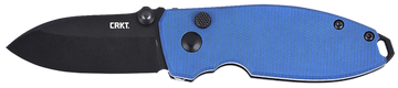 Columbia River CRKT Squid 2.27" Folding Plain Stonewashed D2 Steel Blade Blue Micarta Handle