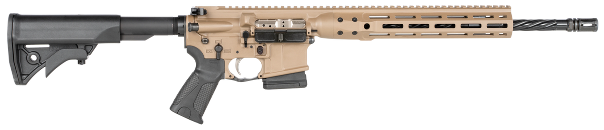 LWRC Individual Carbine ICDIR5CK16MLCAC CA Compliant 5.56 NATO 16.1" 10+1 Semi-Auto AR-15 Rifle - FDE
