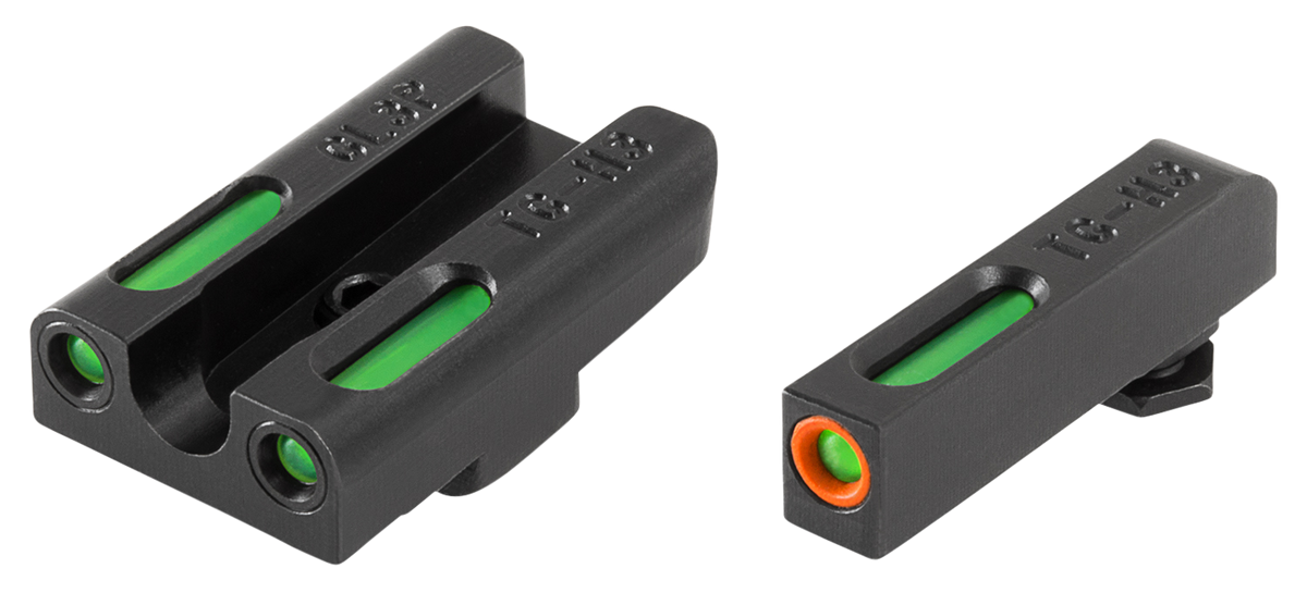 TruGlo TFX Pro Glock 42/43/43X/48 Tritium Fiber Optic Sight Set - Black Nitride