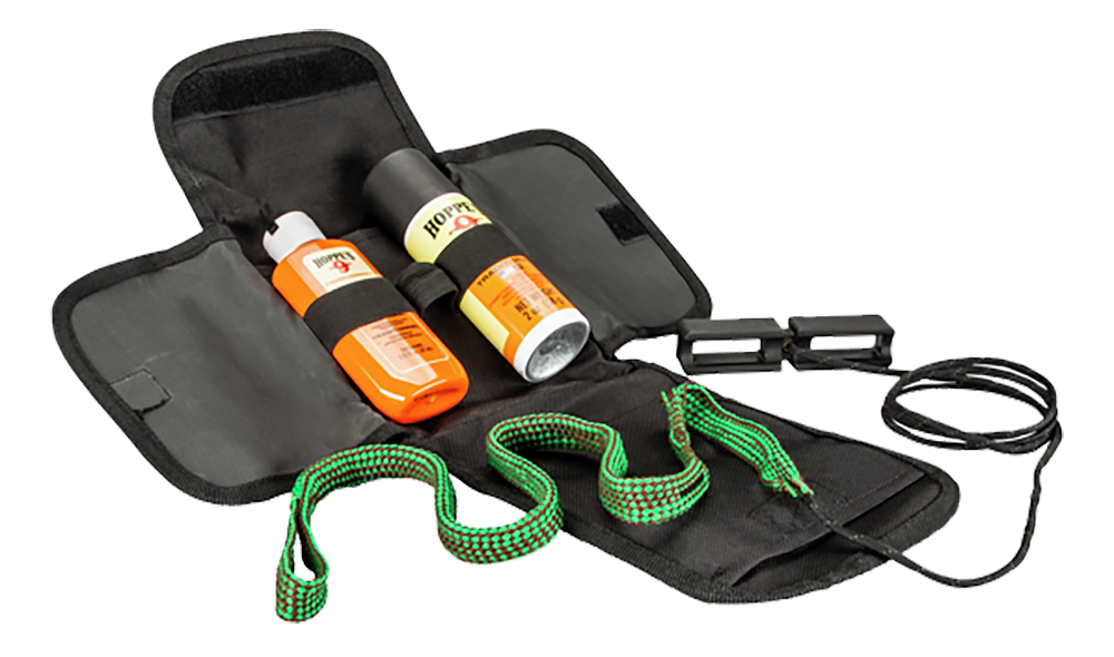 Hoppes BoreSnake Soft Sided Cleaning Kit .357/.380/9mm Pistol 4-Pc Bronze Bristle - Clam Package