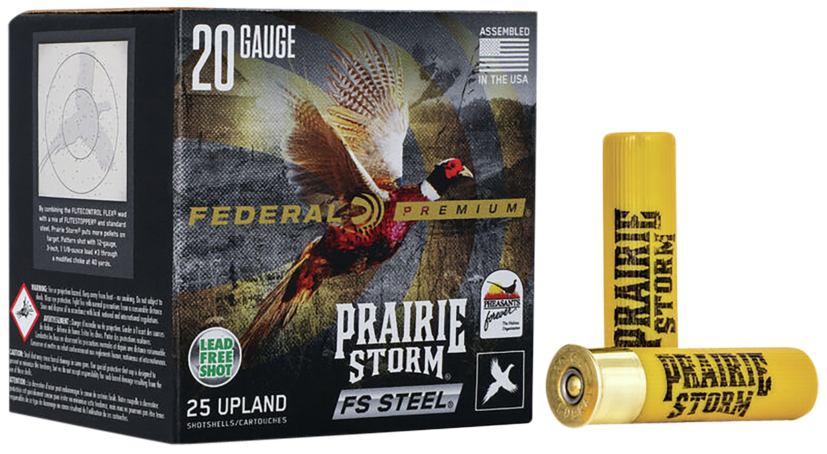 Federal Premium Prairie Storm FS 20 Gauge 3" 7/8 oz #4 Shot - Box or Case