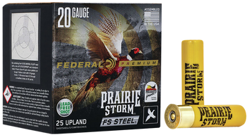 Federal Premium Prairie Storm FS 20 Gauge 3" 7/8 oz #4 Shot - Box or Case
