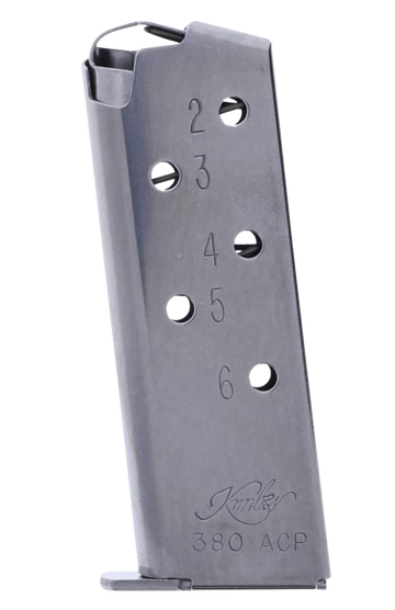 Kimber Micro .380 ACP 6-Rd Stainless Steel Magazine