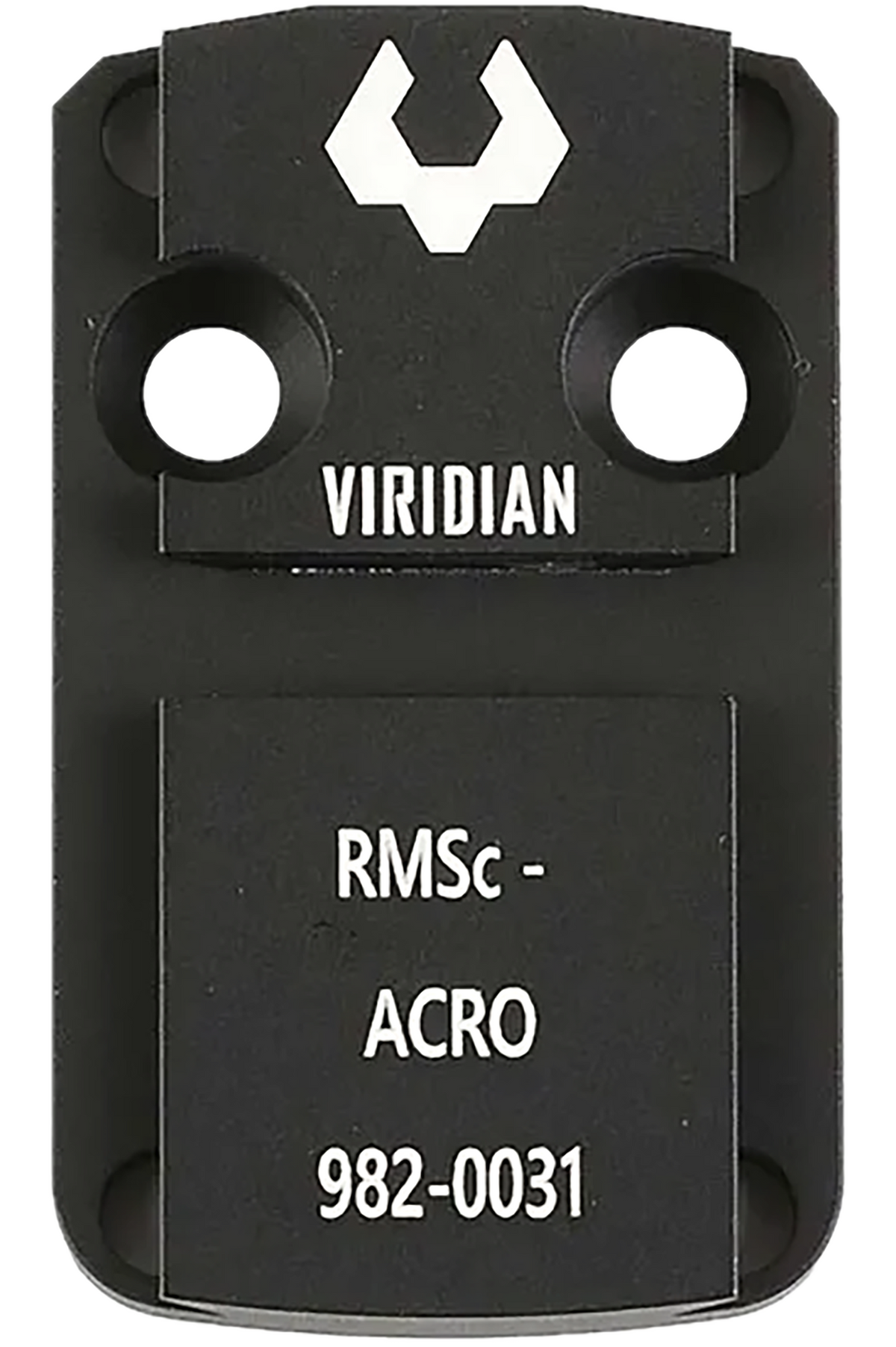 Viridian RFX 44 Shield RMSc/ACRO Mounting Adapter Plate Black Anodized