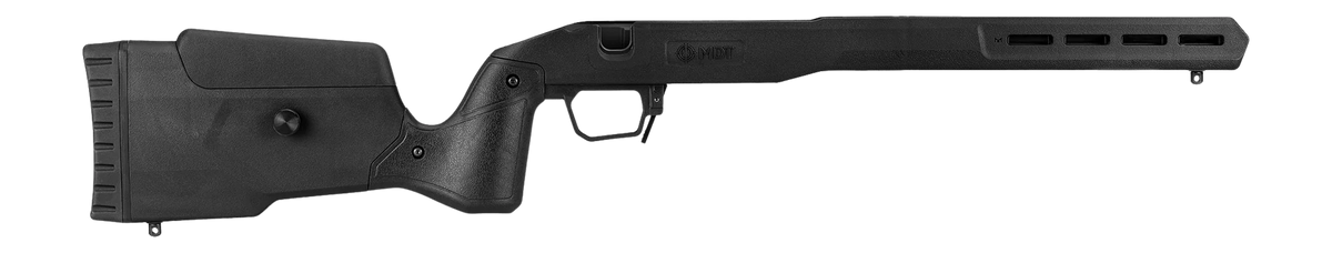 MDT Sporting Goods Field Stock Chassis Black 6061 Aluminum - Howa 1500 Long Action RH
