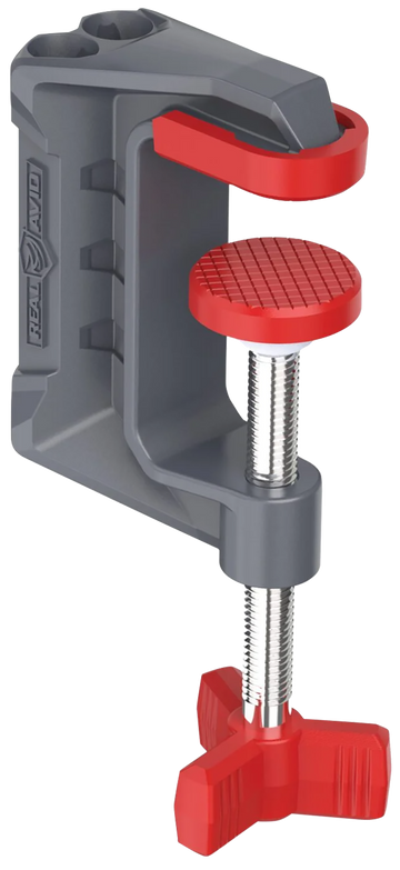 Real Avid Smart-Assist C-Mount 2.25" Gray/Red Plastic - Hands-Free Bench Clamp