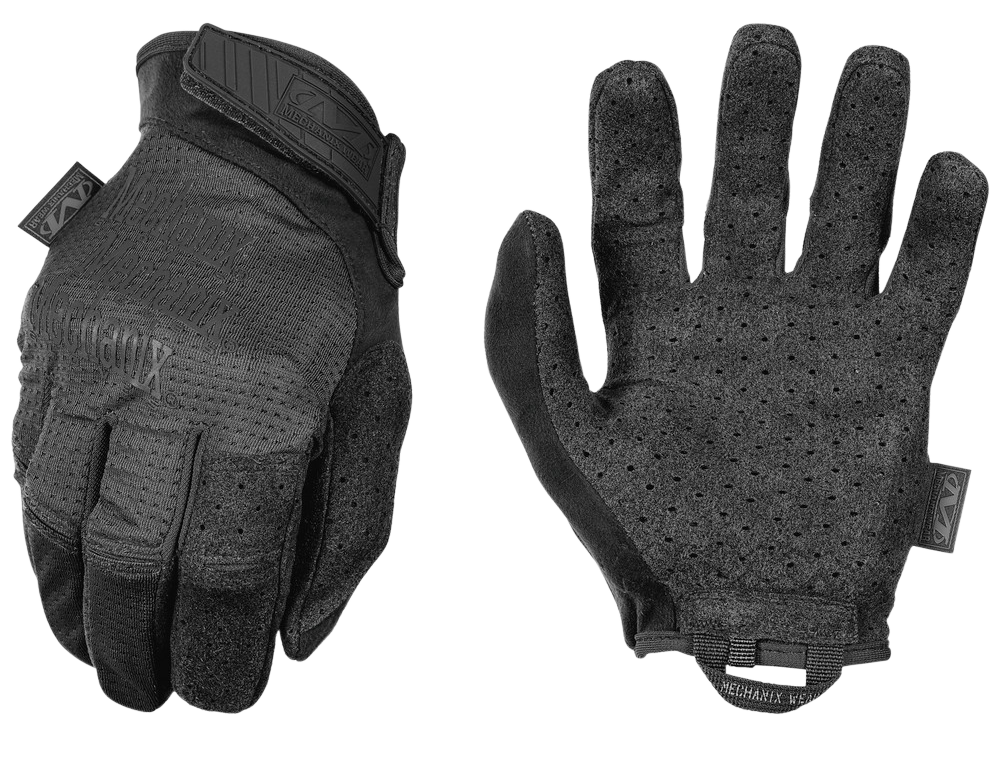 Mechanix Wear Specialty Vent Covert Black Suede Medium Touchscreen Velcro Gloves