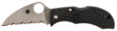 Spyderco Manbug 1.91" Wharncliffe Serrated VG-10 TiCN Black FRN Folding Knife